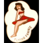 FLYING FANNIE NOSE ART PIN